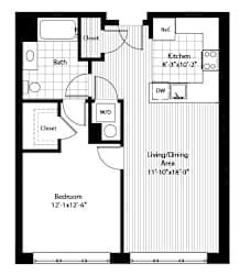 A6 RSE Floorplan at RiversEdge, New Jersey