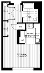 S1 Floorplan at RiversEdge, Weehawken, New Jersey
