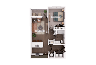 A1 Floor plan at Switch Luxury Apartments, Colorado Springs