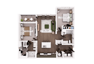 B1 Floor Plan at The Garrison, Colorado, 80817