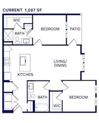 B1a Current Floor Plan at Drift, Daytona Beach, FL, 32117