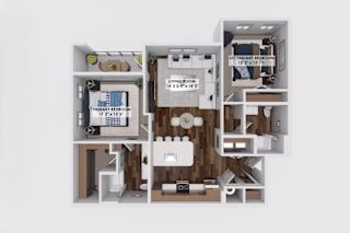 2 Bedroom 2 bath floorplan at The Maverick Luxury Apartments, Monument, 80132