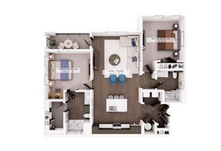 B2 Floor Plan at The Garrison, Colorado
