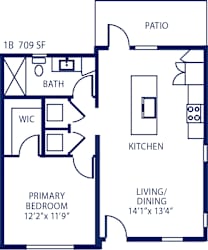 1B Floor Plan at The Boardwalk at Tradition, Port St Lucie, FL