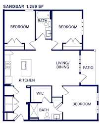 C1 Sandbar Floor Plan at Drift, Daytona Beach, FL, 32117