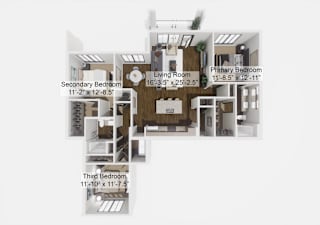 C2 Floor Plan at The Levi Luxury Apartments, McDonough, GA