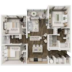 C1 Floor Plan at The Liliana Apartment Homes, Pooler Georgia