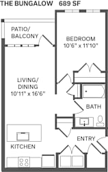 BUNGALOW Floorplan at Alta25, Monument, Colorado