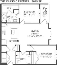 CLASSIC PREMER Floorplan at The Garrison, Fountain, CO