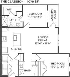 CLASSIC PLUS Floorplan at Alta25, Monument, Colorado