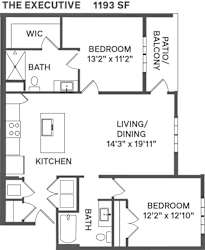 EXECUTIVE Floorplan at The Garrison, Fountain, 80817