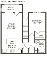 Alexander Floor Plan at Palm Grove, Ellenton
