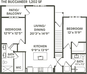 Buccaneer Floor Plan at Palm Grove, Ellenton