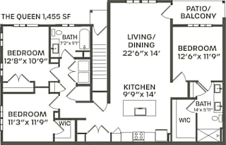 Queen Floor Plan at Palm Grove, Ellenton, FL