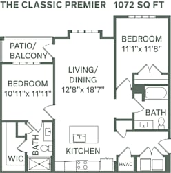 The Classic Premier (B1B) Floor Plan at Premier at West Park, Greeley, 80634