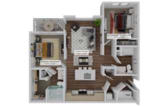 2 bed 2 bath B at The Quinn Luxury Apartments, Florida
