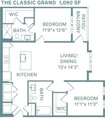 2 bed 2 bath A The Classic Grand Floor Plan at The Quarry, Colorado