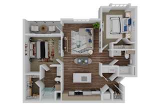 2 bed 2 bath J at The Quinn Luxury Apartments, Florida, 32526