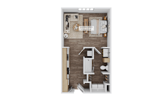 a studio layout in Bradenton, FL