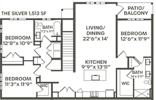 Silver Floor Plan at Palm Grove, Ellenton, 34222