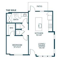 Sole Floor Plan  at The Sophia, Venice