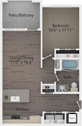 A1 Floor Plan at The Maddox, Arizona