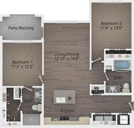 B1p Floor Plan at The Maddox, Buckeye, 85326