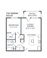 The Serene Floor Plan at The BLVD at Wilson Crossings, Wyoming Michigan