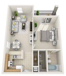 1 Bed 1 Bath at Tivoli Apartments, Florida