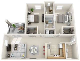 2 Bed 2 Bath at Tivoli Apartments, Gainesville, Florida, 32608