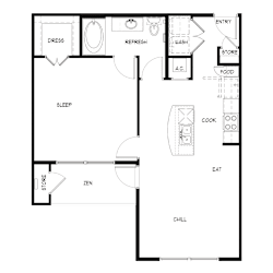 Creek- 768 SQ FT Monterey A2