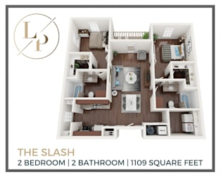 a1 floor plan  the slush  2 bedroom  1122 square feet