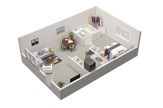 1 bed 1 bath - 700 sq ft at Caballo Crossing, Lexington, Kentucky
