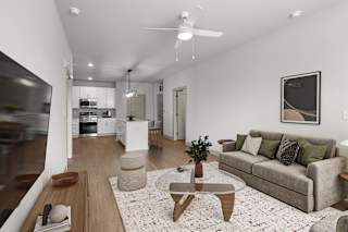 Modern Living Room at Forest Edge Apartments, Indiana, 47111