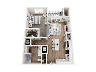 The Elm III 1 Bed 1 Bath at Forest Edge Apartments, Charlestown, 47111