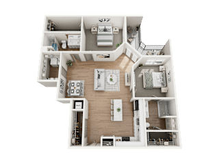 The Mulbery 2 Bed 2 Bath at Forest Edge Apartments, Charlestown, 47111