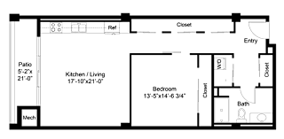 a floor plan of a small apartment