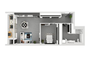 bedroom floor plan an in 2d