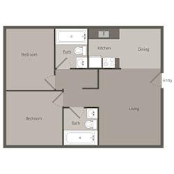 this is a drawing of a floor plan of a roommates apartment