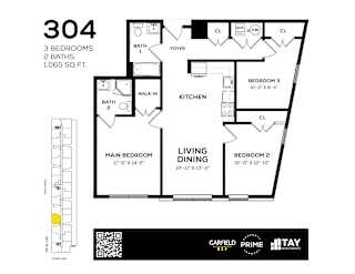 304 Floor Plan at 829 Garfield, Jersey City, NJ 07305