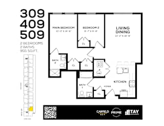 309 Floor Plan at 829 Garfield, Jersey City