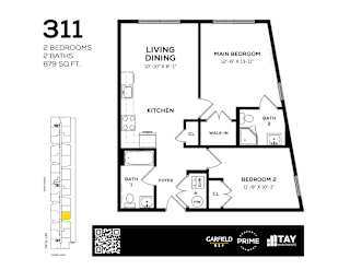 311 Floor Plan at 829 Garfield, Jersey City New Jersey