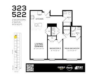 323 Floor Plan at 829 Garfield, Jersey City, 07305