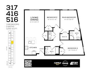 416 Floor Plan at 829 Garfield, Jersey City, NJ