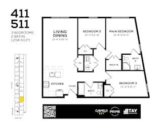 511 Floor Plan at 829 Garfield, New Jersey, 07305
