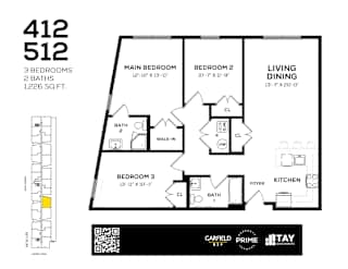 511 Floor Plan at 829 Garfield, Jersey City, NJ 07305