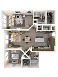 Tivoli Floor Plan at The Rialto, Orlando, Florida