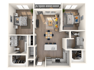 B1 Floor Plan  at The District at Rosemary, Sarasota, FL