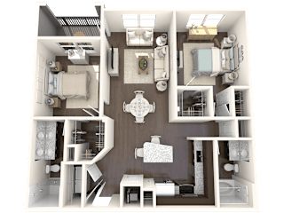 Iris Floor Plan at Barcelona Jupiter, Florida