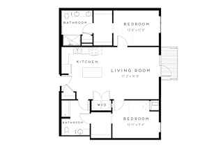 2 bed 2 bathroom Floorplan at Maven on Broadway Apartments, Rochester, 55904
